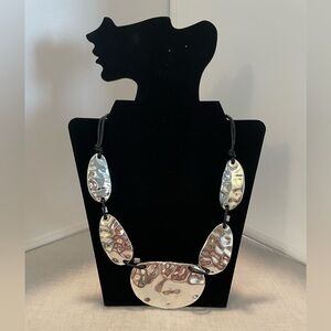 Elegant Silver Statement Necklace